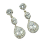 Aisha Edgy White Stud Earrings for Bold Style
